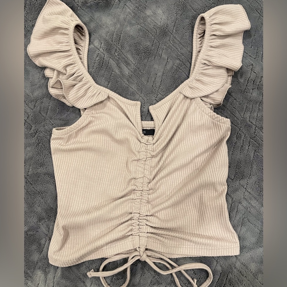 Beige\Tan crop top